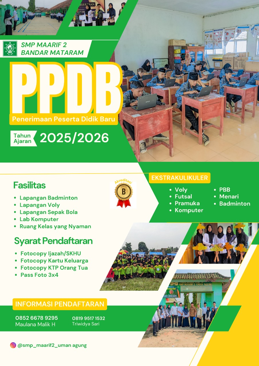 Cover: Penerimaan Peserta Didik Baru (PPDB) Tahun Ajaran 2025/2026 Telah Dibuka!